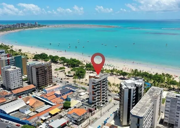 SEA TOWER 204 -Duplex Beira-Mar/quarto climatizado